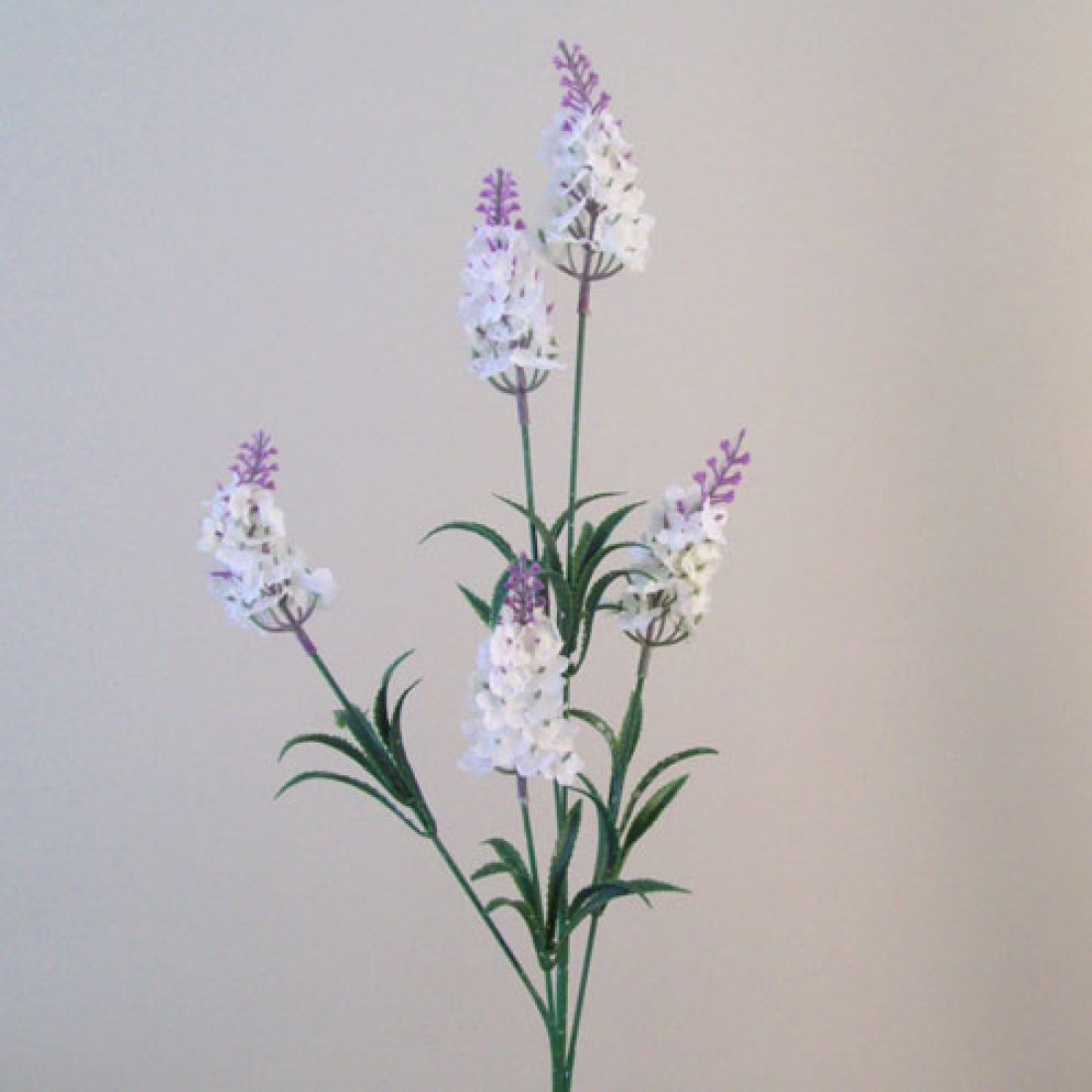 Artificial Silk Lavender Stem White 72cm Artificial Flowers